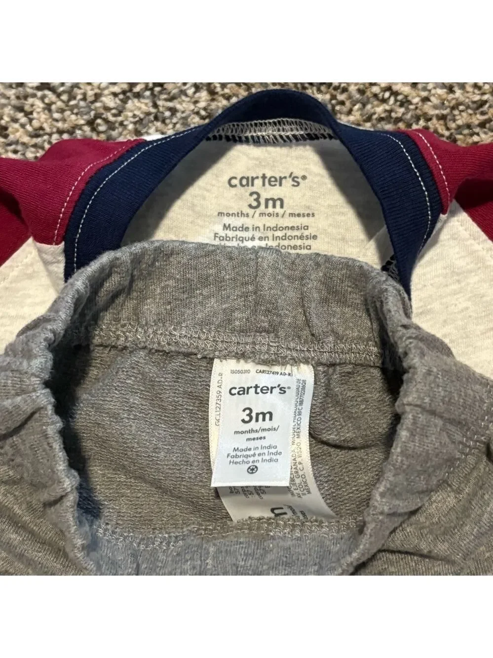 NWOT Carter's 4 piece Baby Clothing Set Airplanes & Wilderness Themes 3 month